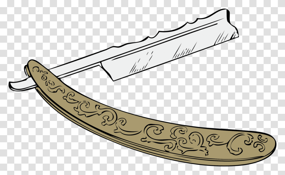 Straight Razor Barber Comb Shaving, Weapon, Weaponry, Blade Transparent Png