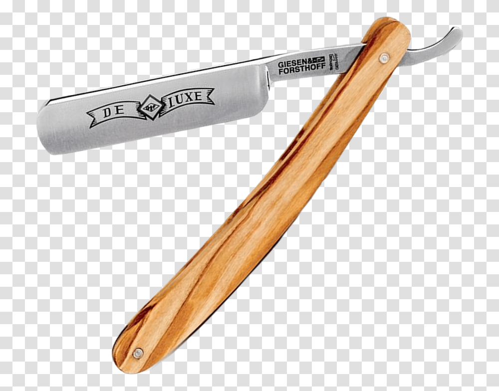 Straight Razor Non Stainless Carbon Steel Blade 58 Wood, Weapon, Weaponry, Axe, Tool Transparent Png