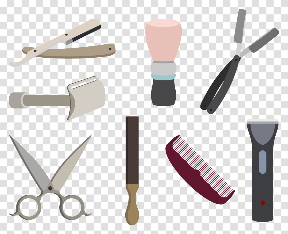 Straight Razor Vector Scissors, Weapon, Weaponry, Blade, Shears Transparent Png