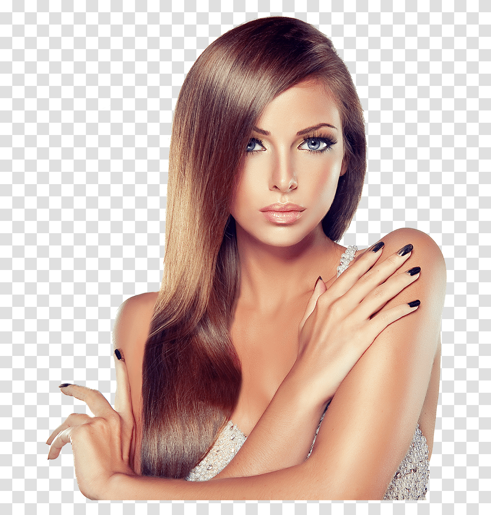 Straighthair Solution Model Hair, Person, Skin, Face, Female Transparent Png