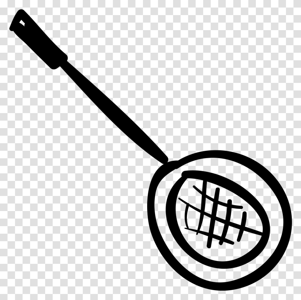 Strainer Hand Drawn Kitchen Tool Icon Free Download, Shovel, Magnifying, Racket, Weapon Transparent Png