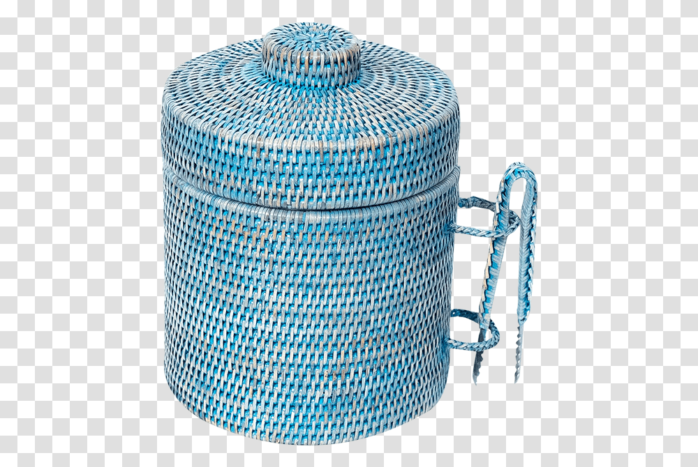 Strand Rattan Ice Bucket Barbed Wire, Furniture, Rug, Cylinder, Woven Transparent Png