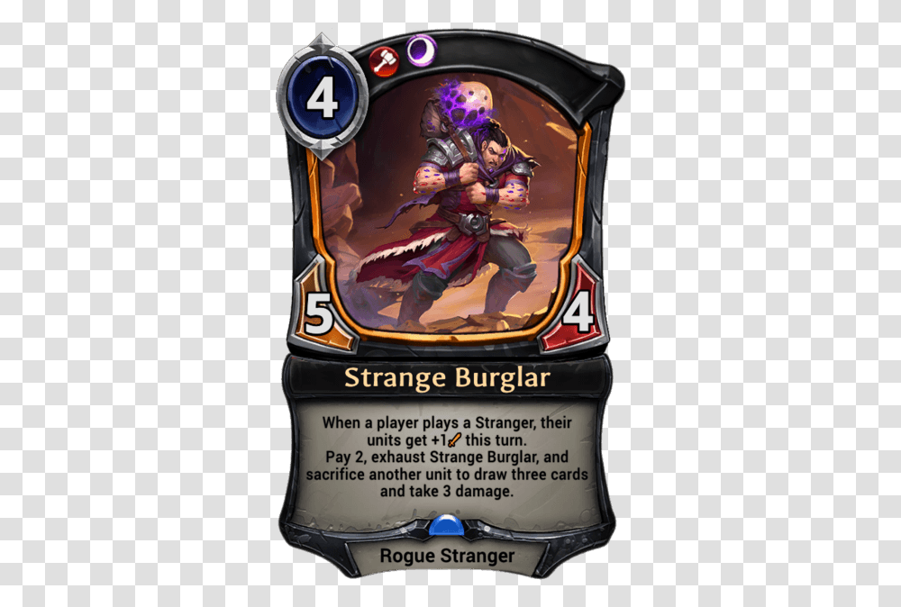 Strange Burglar Eternal Cards Warcry Eternal Warcry Dragons, Person, Human, World Of Warcraft, Poster Transparent Png
