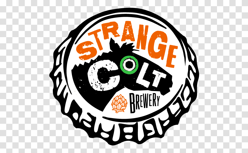 Strange Colt Brewery Clip Art, Label, Text, Symbol, Logo Transparent Png