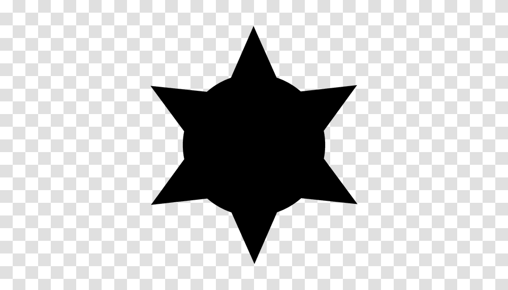 Strange Rounded Star, Star Symbol, Silhouette Transparent Png