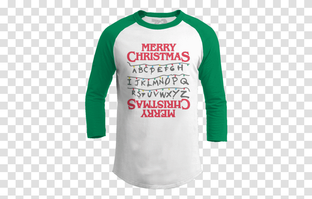 Stranger Christmas Long Sleeved T Shirt, Apparel, T-Shirt, Jersey Transparent Png