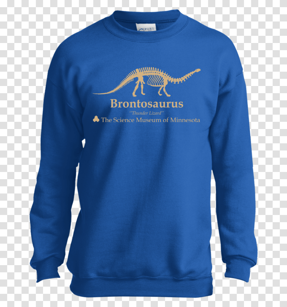 Stranger Things Brontosaurus Thunder Lizard Youth Ls T Shirt, Sleeve, Apparel, Long Sleeve Transparent Png