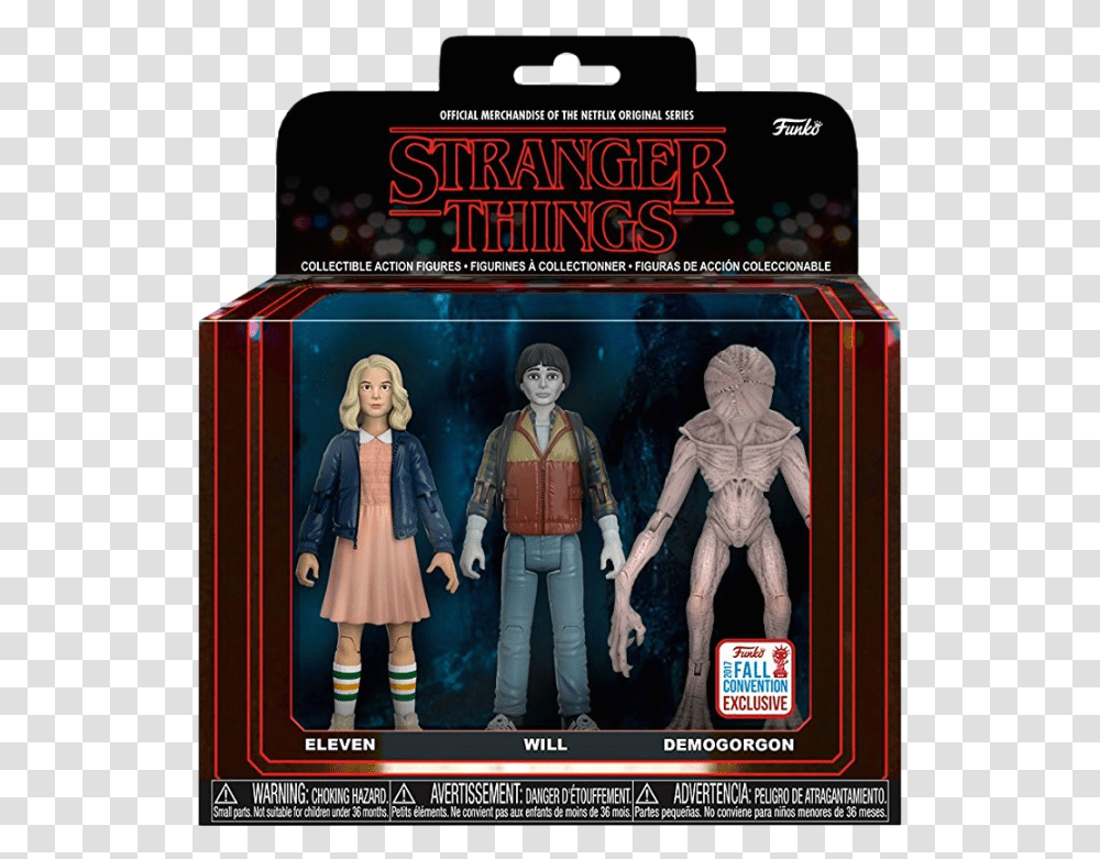 Stranger Things Figures Set, Person, Poster, Advertisement Transparent Png