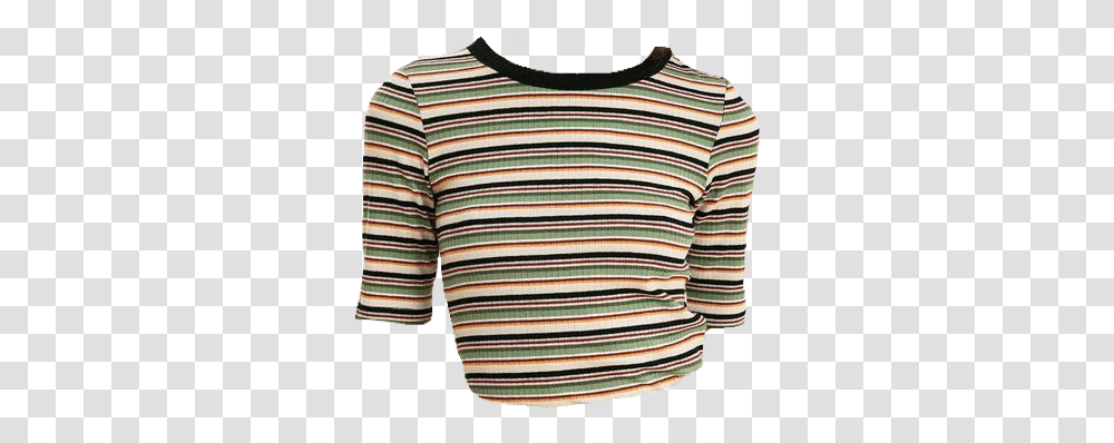 Stranger Things Striped Top, Apparel, Sleeve, Long Sleeve Transparent Png