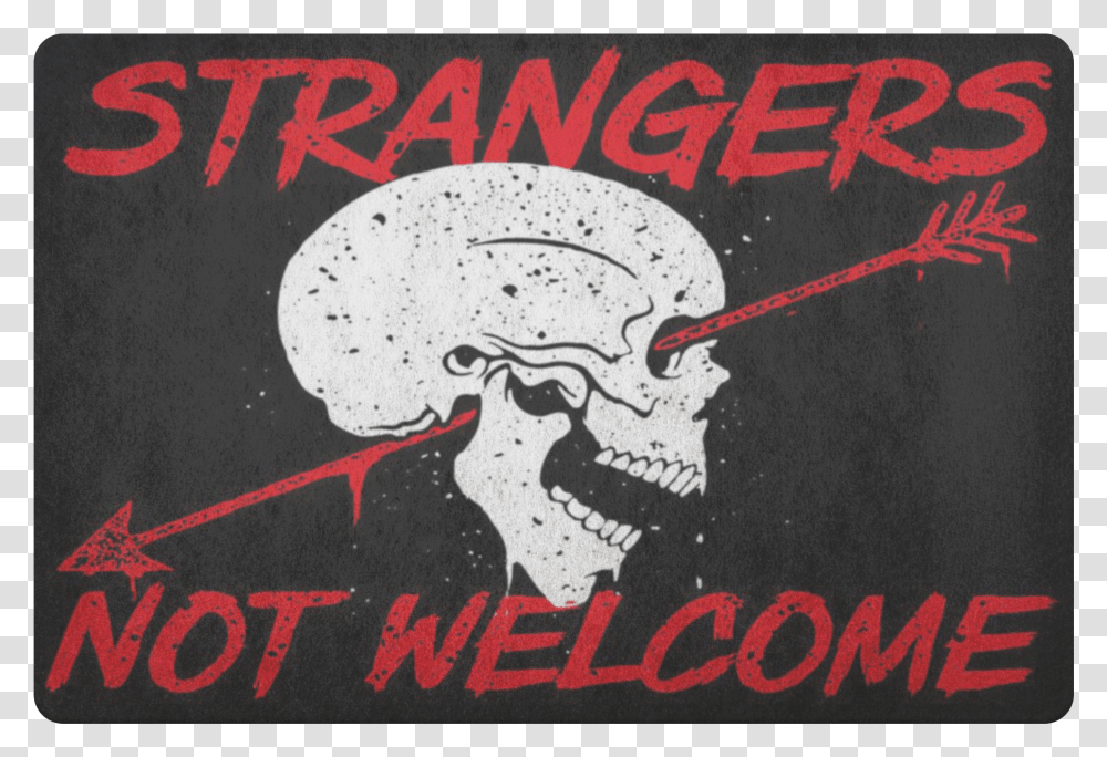 Strangers Not Welcome Mat, Label, Poster, Advertisement Transparent Png