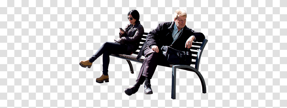 Strangers People Sitting Bench, Person, Clothing, Chair, Furniture Transparent Png