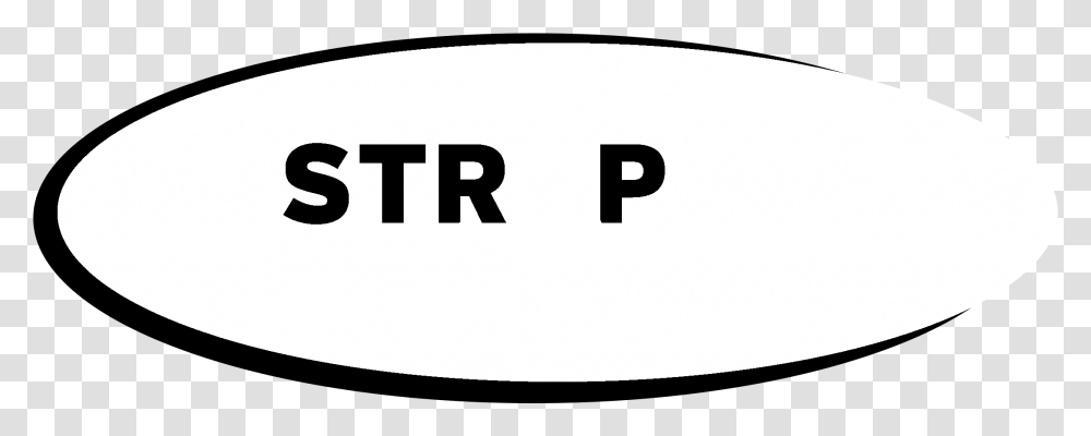 Strap Strip Logo Black And White Line Art, Oval, Number Transparent Png