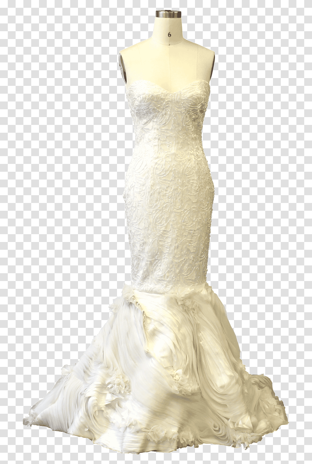 Strapless Satin Mermaid Gown Gown, Clothing, Dress, Wedding Gown, Robe Transparent Png