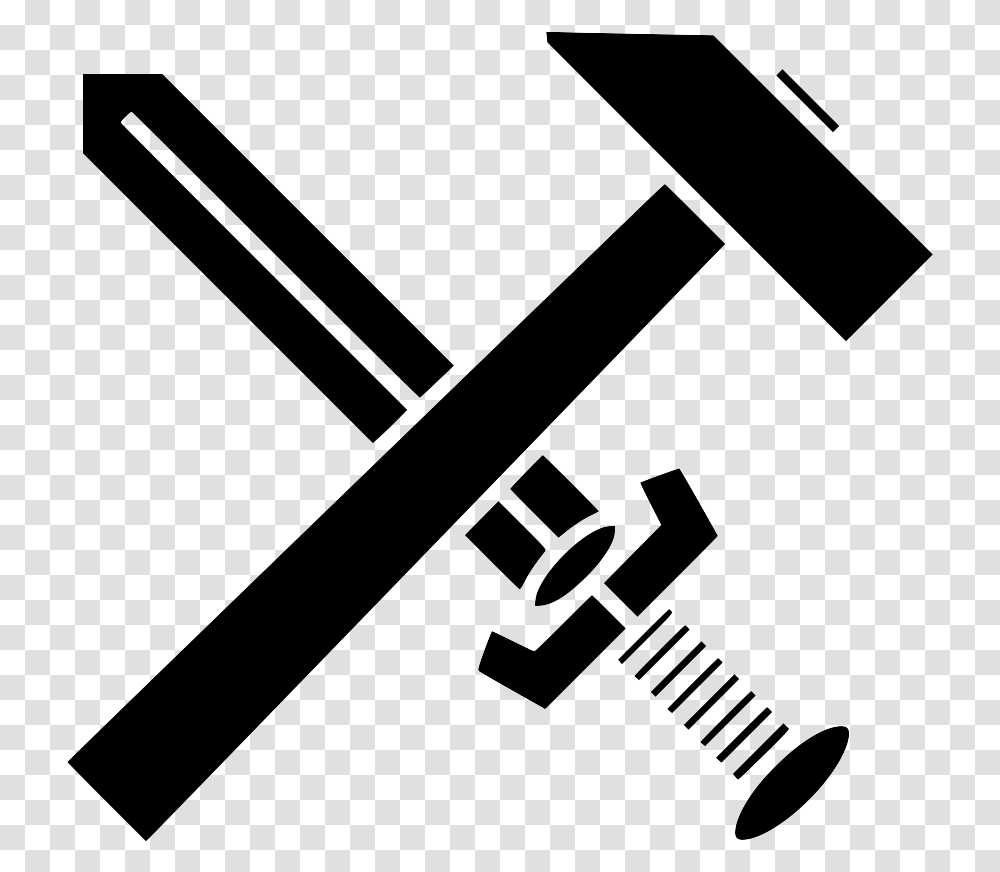 Strasserism Hammer And Sword Sword And Hammer Symbol, Bow, Guitar, Leisure Activities, Musical Instrument Transparent Png