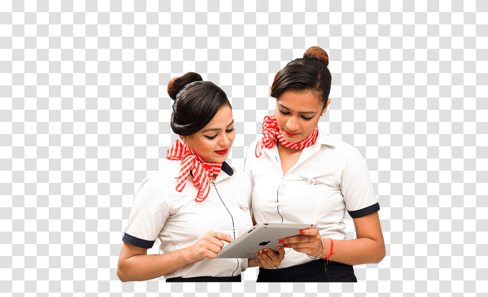 Strat Your Air Hostess Training Today Admission Open Girl, Person, Scarf, People Transparent Png