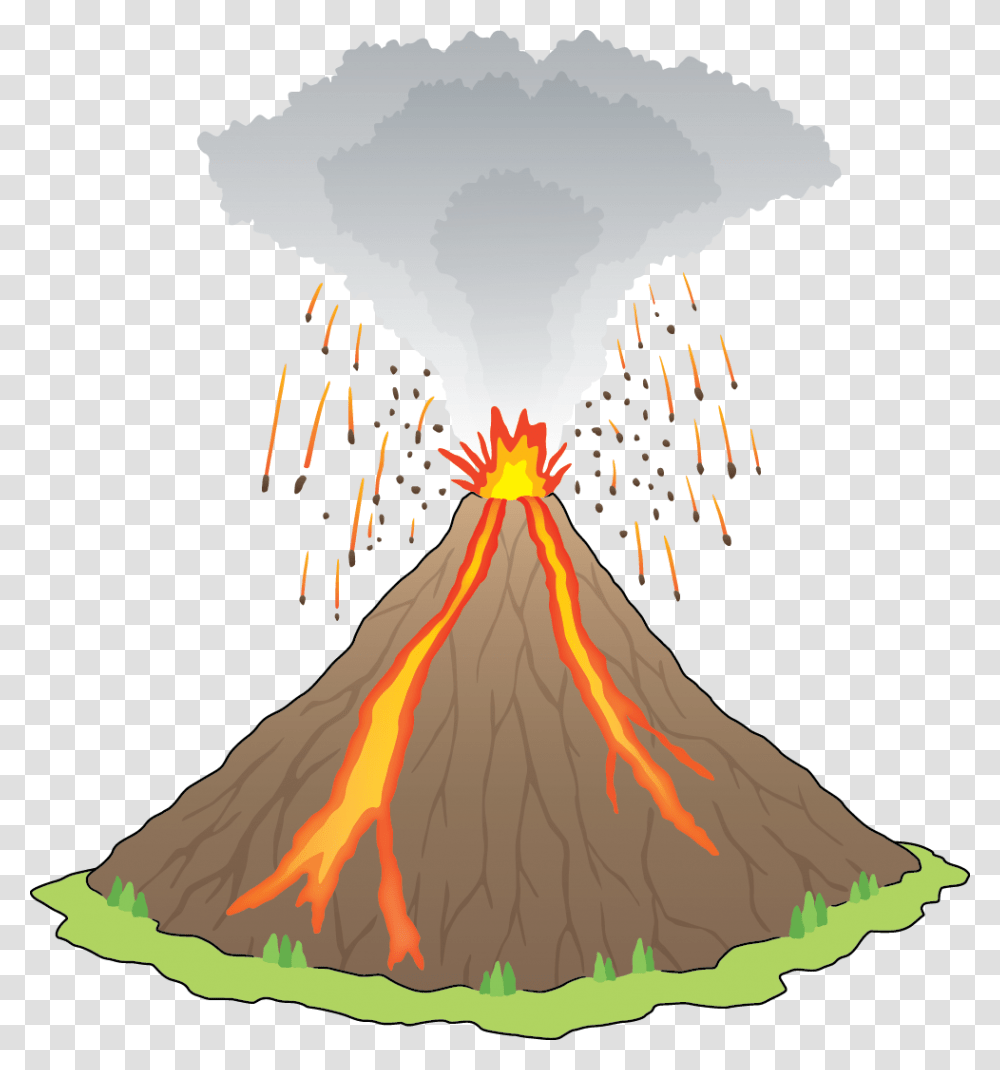 Stratovolcano, Mountain, Outdoors, Nature, Eruption Transparent Png