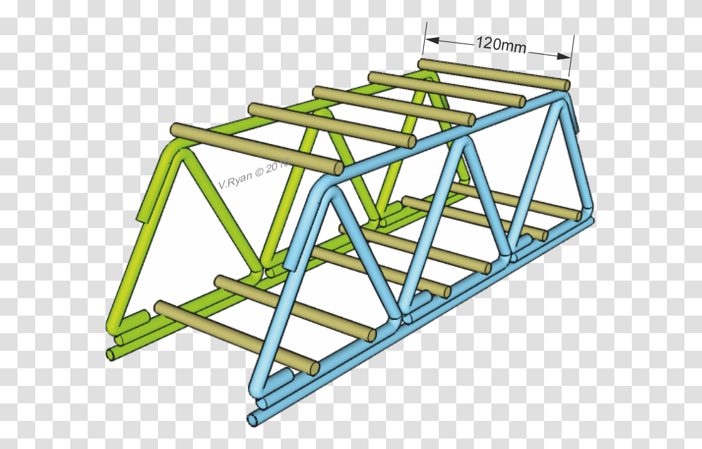 Straw Bridge, Machine, Ramp, Fence Transparent Png