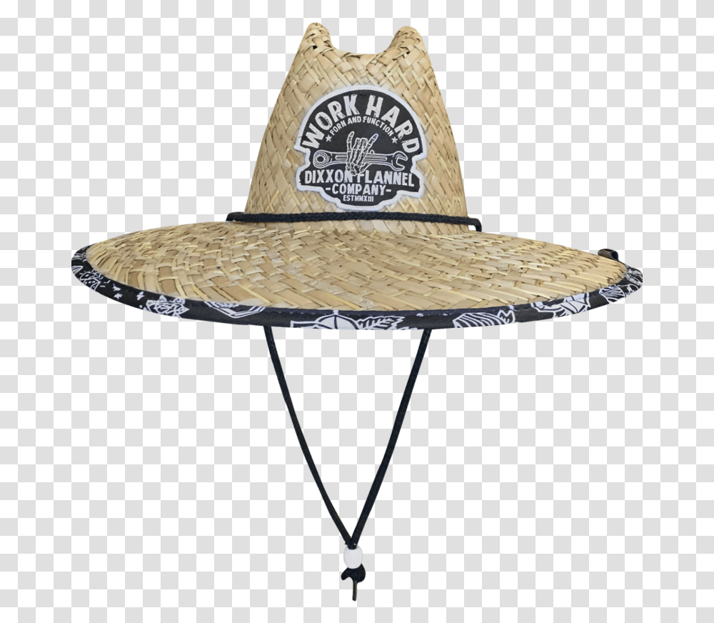 Straw Hat Sombrero, Apparel, Lamp, Sun Hat Transparent Png