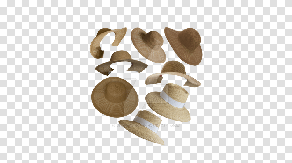 Straw Hats Cut Outs Clipart, Apparel, Sun Hat, Cowboy Hat Transparent Png