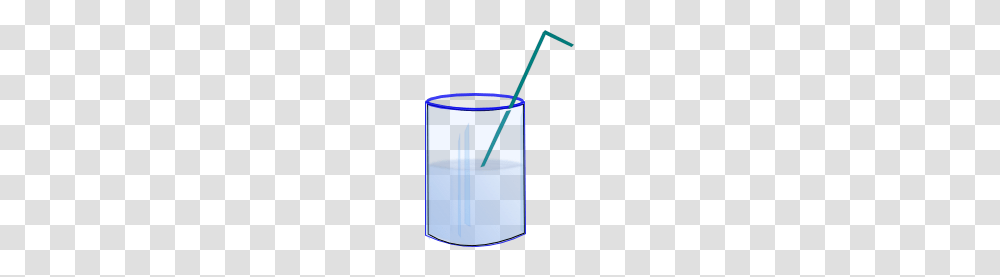 Straw In A Cup Of Water, Bucket, Brush, Tool, Toothbrush Transparent Png