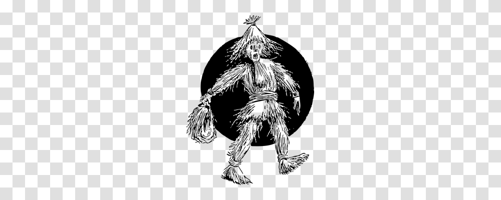 Straw Man Person, Nature, Outdoors, Night Transparent Png