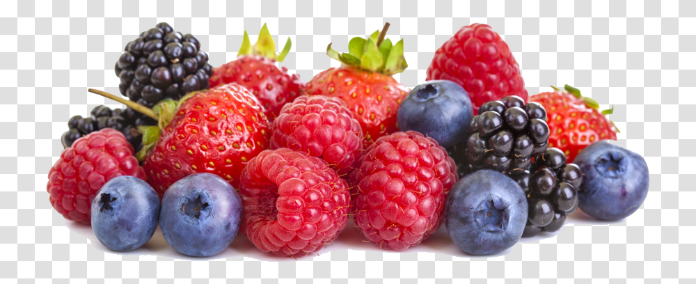 Strawberries Blackberries Blueberries Raspberries, Raspberry, Fruit, Plant, Food Transparent Png