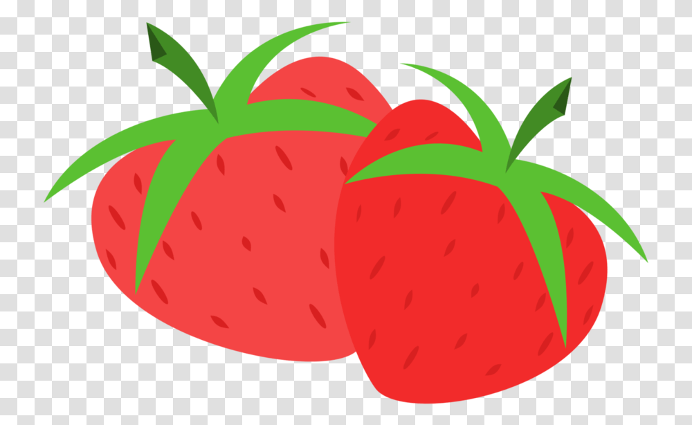 Strawberries Clipart Object Mlp Strawberry Cutie Mark, Fruit, Plant, Food Transparent Png