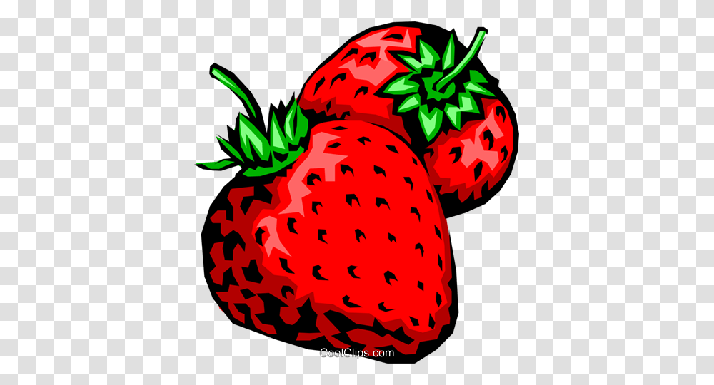 Strawberries Royalty Free Vector Clip Art Illustration, Strawberry, Fruit, Plant, Food Transparent Png