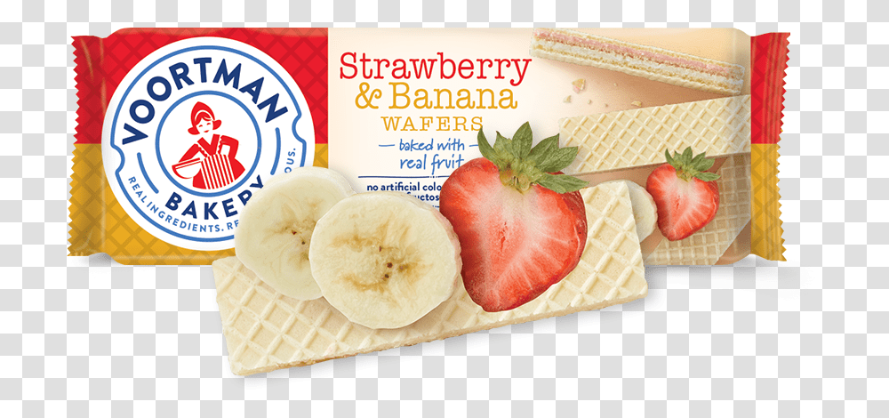 Strawberry Amp Banana Wafers Voortman Strawberry Banana Wafers, Plant, Food, Fruit, Ice Cream Transparent Png