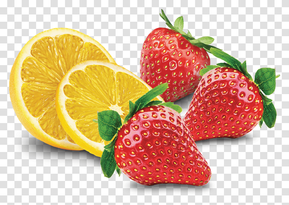 Strawberry And Lemon, Fruit, Plant, Food, Citrus Fruit Transparent Png