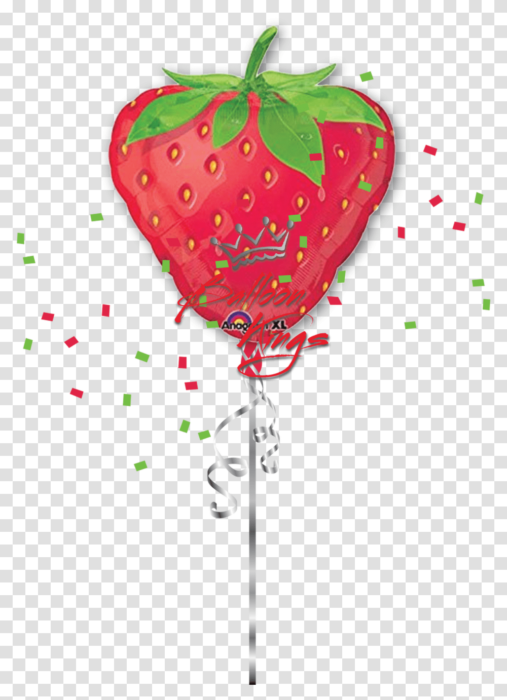 Strawberry, Ball, Balloon, Paper, Confetti Transparent Png