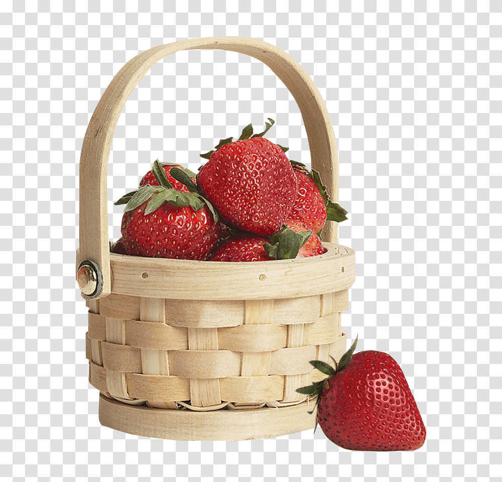Strawberry Basket Image Fruit, Plant, Food, Wedding Cake Transparent Png