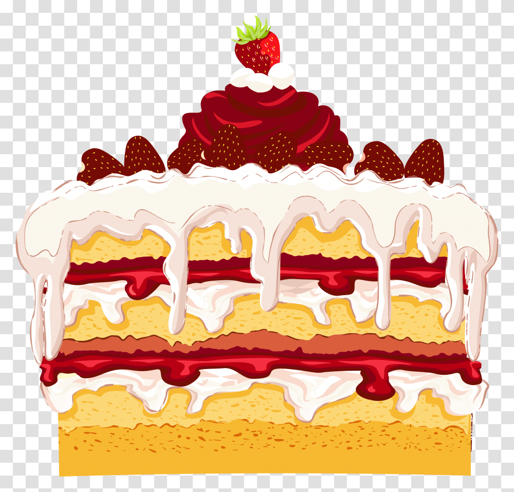 Strawberry Cake Background Free Download Birthday Wishes To My Little Grandson, Birthday Cake, Dessert, Food, Cream Transparent Png