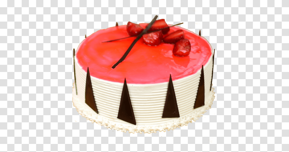 Strawberry Cake Regular Strawberry Cake Birthday Birthday Cake, Dessert, Food, Plant, Torte Transparent Png