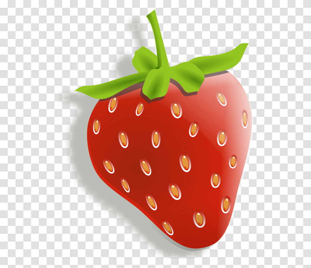 Strawberry Cartoon, Fruit, Plant, Food, Birthday Cake Transparent Png