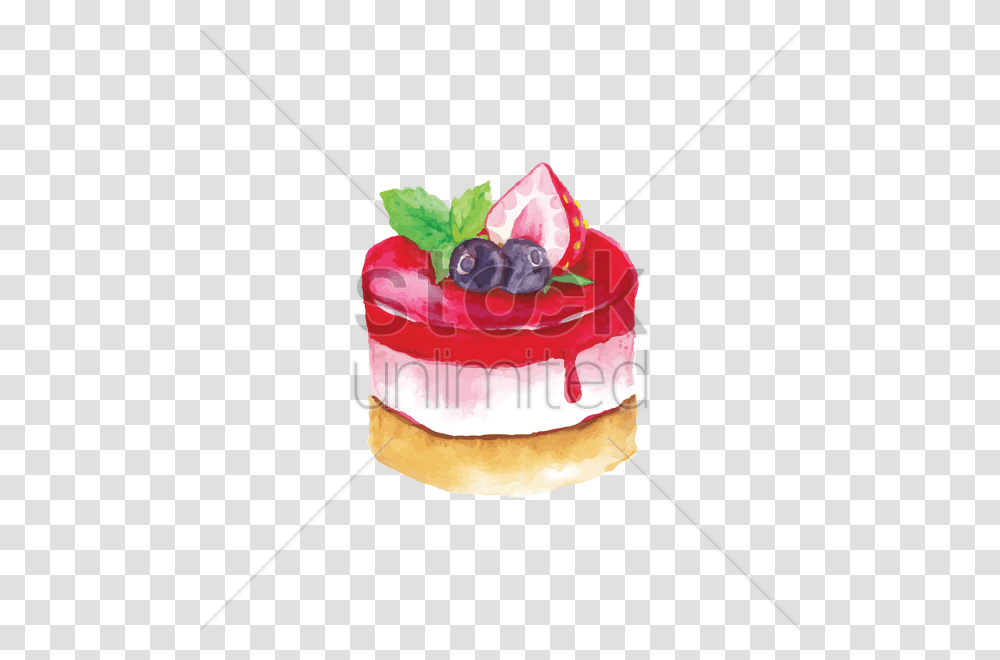 Strawberry Cheesecake Vector Image, Dessert, Food, Cream, Creme Transparent Png