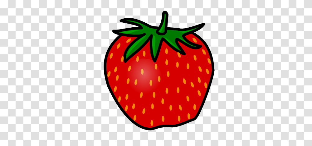 Strawberry Clipart Cute, Fruit, Plant, Food, Birthday Cake Transparent Png