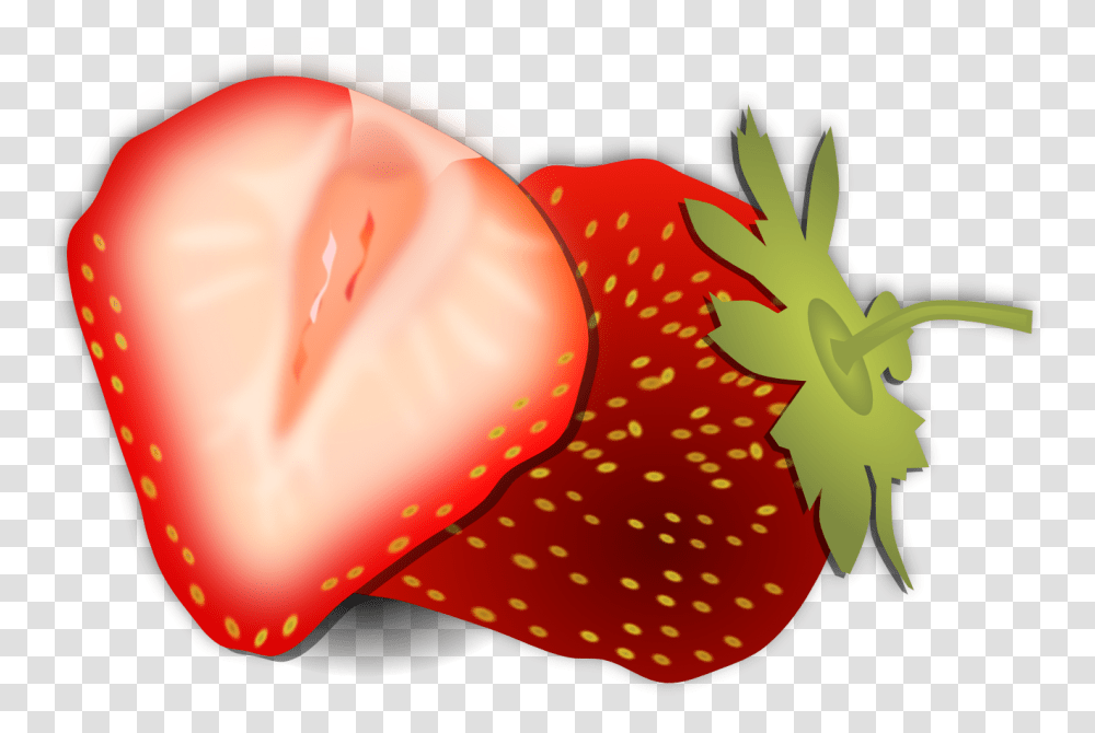 Strawberry Clipart Nine, Fruit, Plant, Food, Sunglasses Transparent Png
