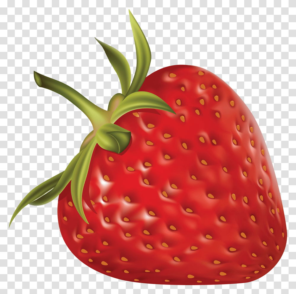 Strawberry Clipart Strawberry With Background, Fruit, Plant, Food Transparent Png