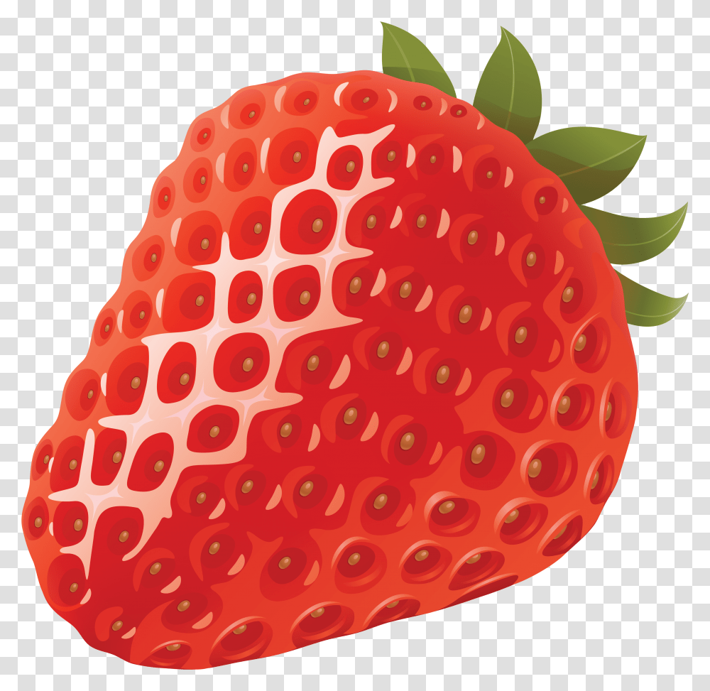 Strawberry Clipart Strawberry With No Background, Fruit, Plant, Food, Birthday Cake Transparent Png