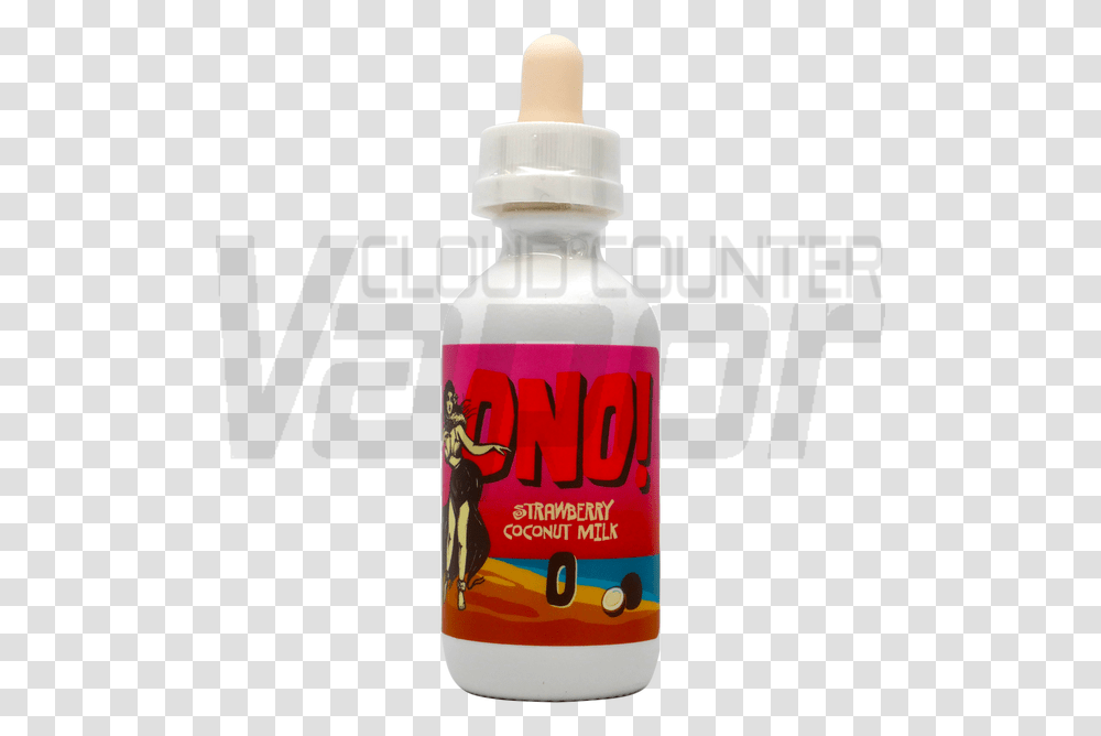 Strawberry Coconut Milk Vape Juice, Bottle, Beverage, Spray Can, Tin Transparent Png