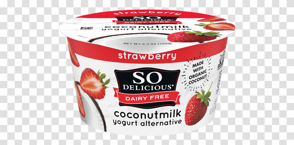 Strawberry Coconutmilk YogurtClass Pro Xlgimg So Delicious Yogurt, Fruit, Plant, Food, Dessert Transparent Png