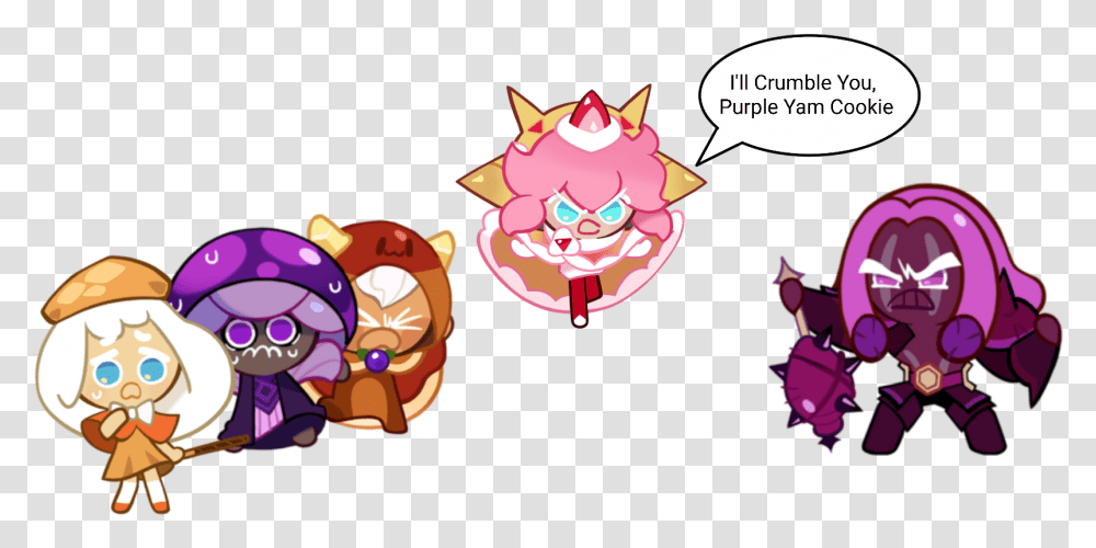 Strawberry Crepe Cookie Vs Purple Yam Fictional Character, Helmet, Clothing, Apparel, Graphics Transparent Png