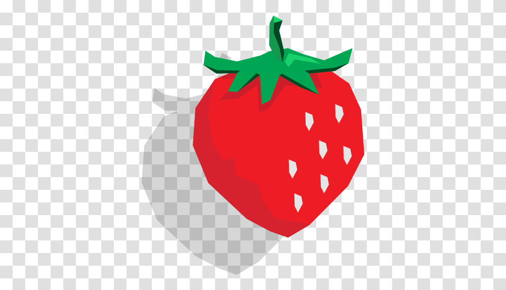 Strawberry Free Icon Of Gaming Retro Pac Man Morango, Fruit, Plant, Food, Produce Transparent Png