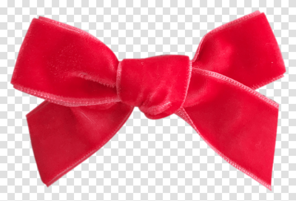 Strawberry French Velvet Petit Bow Clip Silk, Tie, Accessories, Accessory, Necktie Transparent Png
