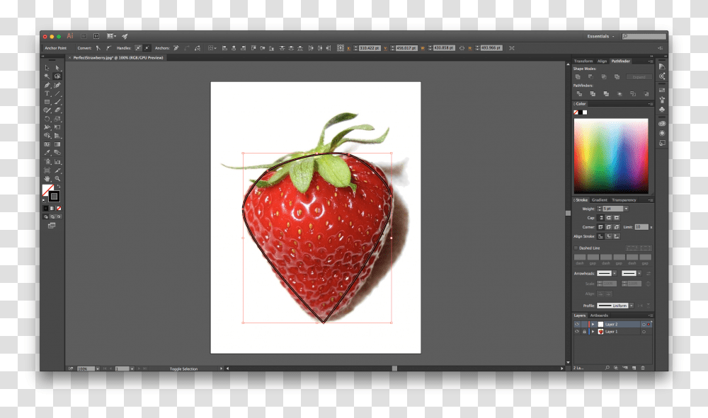 Strawberry, Fruit, Plant, Food, Monitor Transparent Png