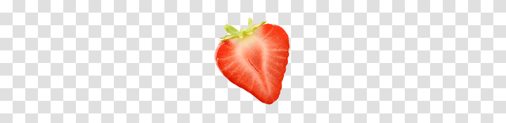 Strawberry Half Image, Fruit, Plant, Food, Ketchup Transparent Png