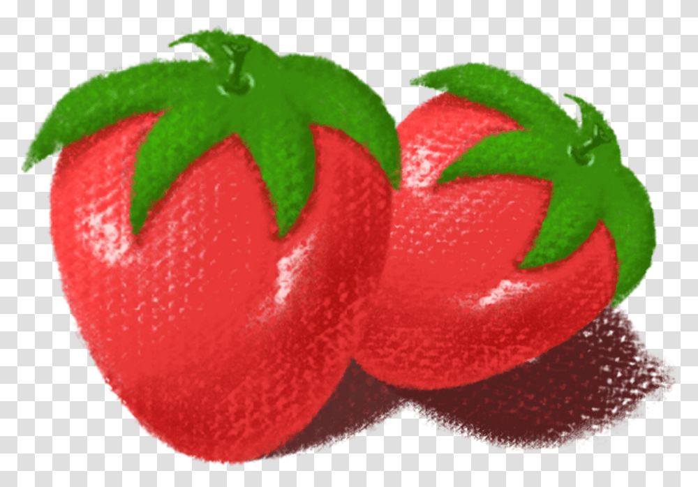 Strawberry Hand Drawn Cute Cartoon And Psd Strawberry, Sweets, Food, Plant, Fruit Transparent Png