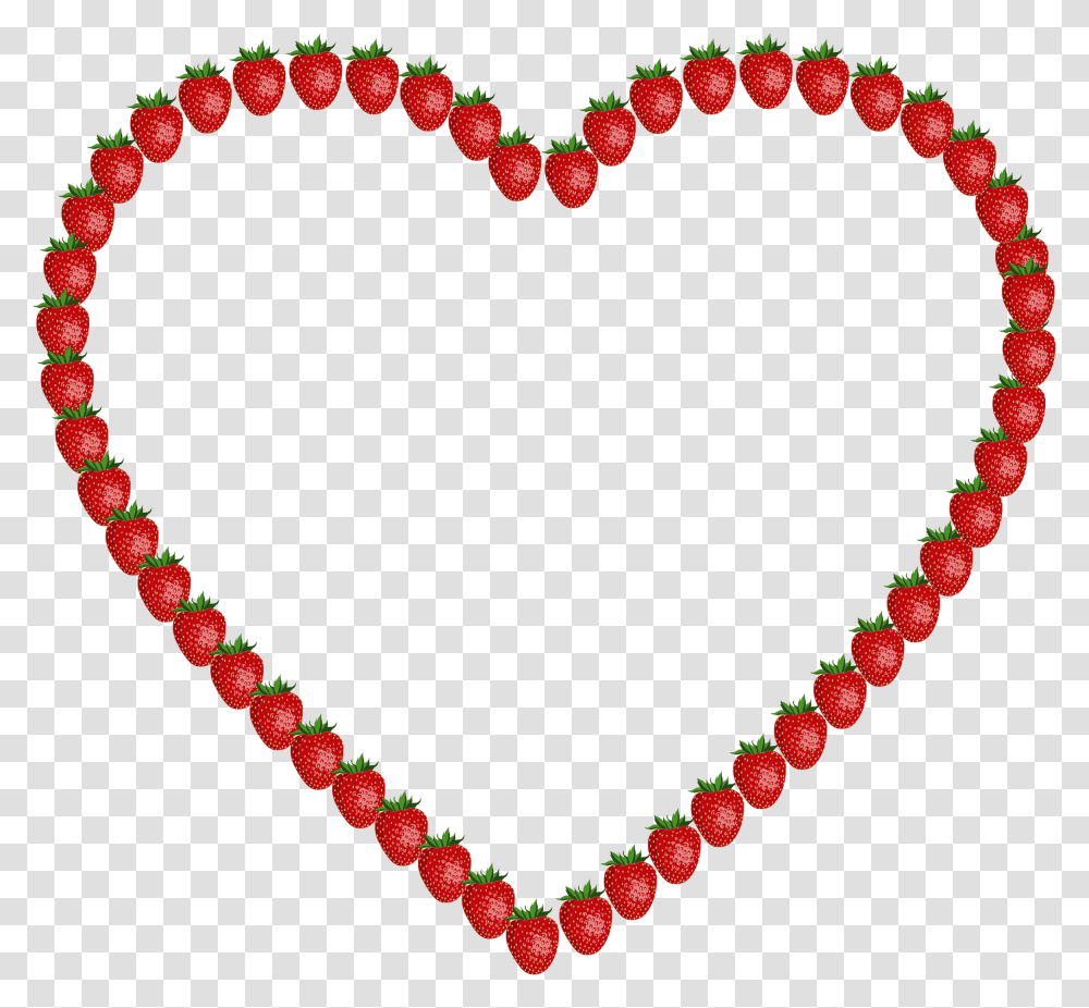 Strawberry Heart 2 Clip Arts Smoky Quartz Bead Necklace, Bracelet, Jewelry, Accessories, Accessory Transparent Png