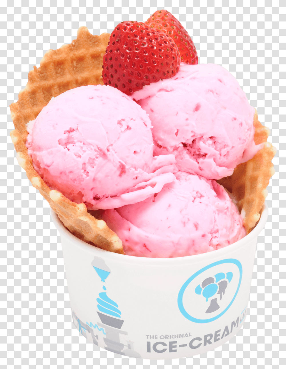 Strawberry Ice Cream, Dessert, Food, Creme Transparent Png